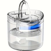 Resim 1'li Paket MIAOQUANJI Otomatik Evcil Hayvan Su Sebili - Dökülme Önleyici Ağız, Kuru Yanmaya Karşı Koruma & Şeffaf Musluk - USB ile Çalışan (Pilsiz), 1.8L Büyük Kapasite, İç Mekan Kedileri ve Küçük Köpekler için - Kolay Temizlenebilir Taban & Modern Tasarım, Otomatik Su Sebili, Küçük Evcil Hayvanlar için Hidrasyon Çeşmesi, Şık Şeffaf Tasarım, USB ile Çalışan Su Kabı, Kolay Temizlenen Malzeme 