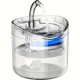 Resim 1'li Paket MIAOQUANJI Otomatik Evcil Hayvan Su Sebili - Dökülme Önleyici Ağız, Kuru Yanmaya Karşı Koruma & Şeffaf Musluk - USB ile Çalışan (Pilsiz), 1.8L Büyük Kapasite, İç Mekan Kedileri ve Küçük Köpekler için - Kolay Temizlenebilir Taban & Modern Tasarım, Otomatik Su Sebili, Küçük Evcil Hayvanlar için Hidrasyon Çeşmesi, Şık Şeffaf Tasarım, USB ile Çalışan Su Kabı, Kolay Temizlenen Malzeme 