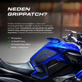Resim Grippatch CF-250/NK İLE UYUMLU DEPO VE DEPO KAPAĞI 6D KARBON KAYDIRMAZ TANK PAD CFDKS01 