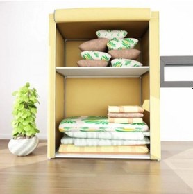 Resim Dzgn Home Çelik Metal Borulu Yorgan Hurcu Yüklük Gardırop-bej Bej 