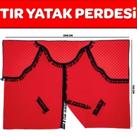 Resim VIPTIRSHOP DERİ - KADİFE TIR YATAK PERDESİ Uyumlu (UNIVERSAL) 