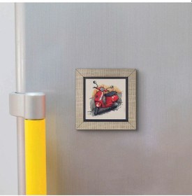 Resim İtalya Görseli Baskılı Mdf Magnet 7x7 259 