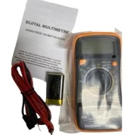 Resim XL830L Dijital Multimetre LED Ekranlı Mini Ölçü Aleti 9V Pil Hediyeli Avometre Özellikli 