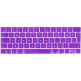 Resim Arabulalaca Apple Macbook Pro 13" A1706 Touch Bar Türkçe Silikon Q Klavye Koruyucu 