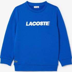 Resim Lacoste Çocuk Baskılı Mavi Sweatshirt 