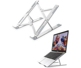 Resim Ayarlanabilir Metal Notebook Standı, Laptop ve Macbook Yükseltici, Soğutma Fanlı 