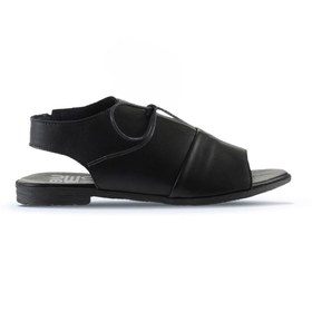 Resim Bueno Shoes Siyah Deri Kadın Düz Sandalet 01ws2510 