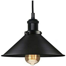 Resim Mylights Retro Rustik Metal Sarkıt Avize Mat Siyah 30 Cm En 