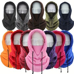 Resim 1 Adet Ekstrem Soğuk Hava Bisiklet, Kayak Balaklava Şapka - Rüzgar Geçirmez Termal Yüz ve Boyun Isıtıcı, Ayarlanabilir İp Bağcıklı Kapüşon - Hafif Polar -10°C/-14°F için, Erkek & Kadınlar için Unisex Kış Spor Ekipmanı - Çok Renk Seçeneği (Yeşil, Mavi, Kırmızı, Mor, Siyah, Pembe, Turuncu), Kayak Maskesi, Açık Hava Aktiviteleri, Tam Koruma Tasarım, Yüksek Yoğunluklu Kumaş, Soğuk Hava Kullanıcıları 