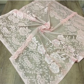 Resim Örme Tül Fiskos Örtüsü 