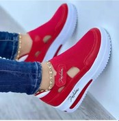 Resim Ayakkabı Bayan Spor Ayakkabı Kadın Rahat Ayakkabılar Yaz Yeni Nefes Örgü Red Women Sandals 43 Red Women Sandals Kırmızı 