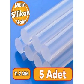 Resim 5 Adet Kalın Mum Silikon Sıcak Silikon 11.3m 30 cm 