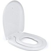 Resim Aqua Bagno Junior Çocuk Adaptörlü Yavaş Kapanan Klozet Kapağı 