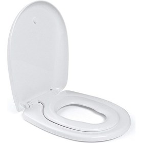 Resim Aqua Bagno Junior Çocuk Adaptörlü Yavaş Kapanan Klozet Kapağı 