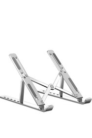 Resim MAROKEN Notebook Standı Ayarlanabilir Laptop Macbook Yükseltme Altlık Pc Soğutma Fan Metal Tutucu Aksesuar 
