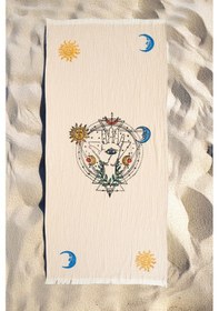 Resim Varol Organik %100 Pamuk Müslin Peştemal - Solyra Solyra/pestemal Krem 