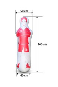 Resim Hasyılmaz Şişme Baraj Adamı 160cm - Şişme Antrenman Kuklası Kırmızı 