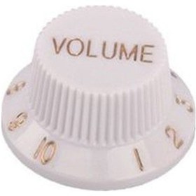 Resim Valencia Pnb1vwt Gitar Volum Düğme Başlığı Plastik Beyaz Dr.Parts 