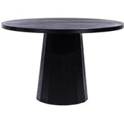 Resim Odessa Ahşap Masa 120x120 Siyah 