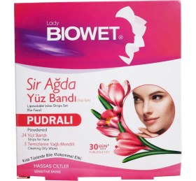 Resim Lady Biowet Biowet 27'li Yüz Sır Ağda Bandı Pudralı 