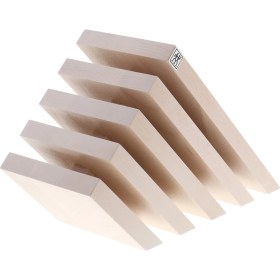 Resim Ecovibe Italyan Bıçak Bloğu, 10" x 10" x 16", Beyaz Renkli Kayın Ağacı 