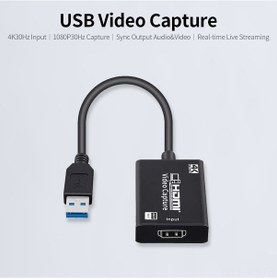 Resim Vkemall Usb Video Capture Kartı 1080p30hz Canlı Yayın Oynatıcı, Ses-video Senkronizasyonu, 4k Giriş, Taşınabilir Alüminyum 