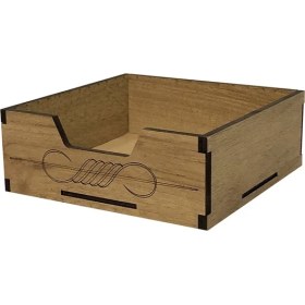 Resim Boho Bazzar Ahşap Peçetelik 