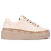 Resim Tamer Tanca Kadın Hakiki Deri Bej Sneakers & Spor Ayakkabı 