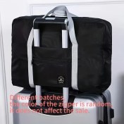 Resim Gateesat Siyah Katlanır Oxford Çanta - Ayarlanabilir Askılı Geniş Seyahat Çantası Siyah 