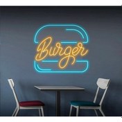 Resim Twins Led Burger Yazılı Ve Şekilli Neon Tabela Amber Model:model:63783366 Amber 