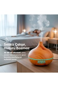 Resim XYZ 550Ml Aromaterapi Difüzör, 7 LED Renkli Işık, Uzaktan Kumandalı, Sessiz Çalışma 