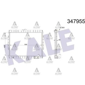 Resim Radyatör Su L-200 86-96 26mm M-t Brazıng 4x4 