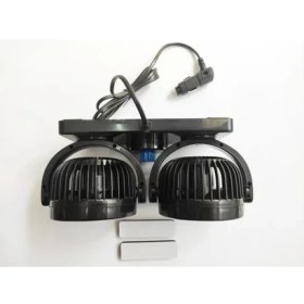Resim Replax 12 Volt Araç Içi Torpido Üstü Çift Fanlı Oto Vantilatör 360° Dönebilir 