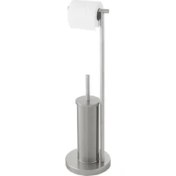 Resim Binbirreyon Krom Ayaklı Tuvalet Kağıtlığı ve Tuvalet Fırçası Standlı 69 cm LB025 