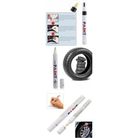 Resim Lastik Yazı Kalemi - Beyaz Midastech 