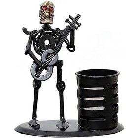 Resim Ganzhoushop Gitar Kalemlik Masaüstü Aksesuarları Metal Kalemlik, 12x6.5x14cm 