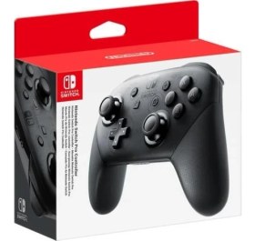 Resim Nintendo Switch Pro Controller Orijinal Distribütör Ürünü Siyah Renkli Gamepad Özellikleriyle 