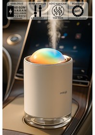 Resim Mioji Mio Ss18 Yeni Nesil Şarjlı Otomatik Araba Ve Oda Kokusu Makinesi Beyaz 1 Adet Lavender Kokusu Ile Birlikte 