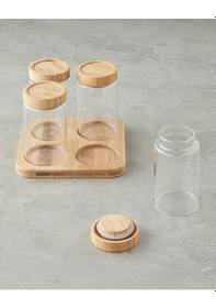Resim English Home Monetta Cam 5 Parça Baharatlık 400 Ml Natural Natural 