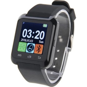 Resim GZPLZ U80 1.5 Inç LCD Ekran Bluetooth Sağlık Akıllı Izle Siyah 