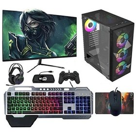 Resim Venüs CACHEX048 Ryzen 5 5500 16 GB 512 GB M.2 NVMe SSD RX6700XT 24" Dos Masaüstü Oyuncu Bilgisayarı 