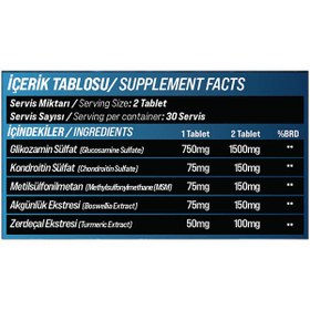 Resim Grimsupps BoneForge Glucosamine & Msm & Turmeric & Boswellia 60 Tablet 