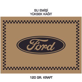 Resim duha trend 35x50 120 Gr. Kraft Kağıt Oto Paspası Ford Yatay 100 Adet 