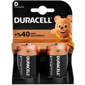 Resim Duracell D Size Büyük Boy Alkalin Pil 2'li 