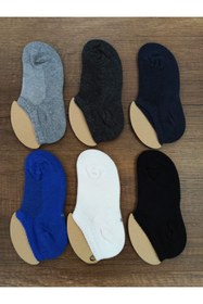 Resim Leement socks Çocuk 6 Çift Kısa Snekers Çorap Burun Dikişsiz 