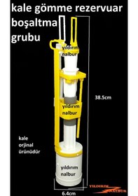 Resim Kale Gömme Rezervuar İç Takım Boşaltma Grubu Klozet İç Takım 