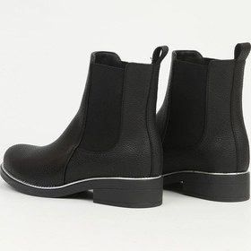 Resim Pierre Cardin 55086 Gümüş Detaylı Lastikli Chelsea Kadın Bot 867800000761 01 Siyah Siyah 