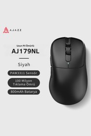 Resim Coverzone Ajazz AJ179 NL Kablosuz Oyuncu Mouse – 3 Modlu, 26000 DPI PAW3395, 1000Hz, 800mAh Batarya 