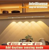 Resim Oldfriend Led Akıllı Sensörlü Şerit Lamba 50cm Beyaz 3 Renk Aydınlatma Şarj Edilebilir 