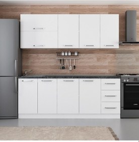 Resim Minar 210 Cm Mutfak Dolabı Beyaz 210-b2 